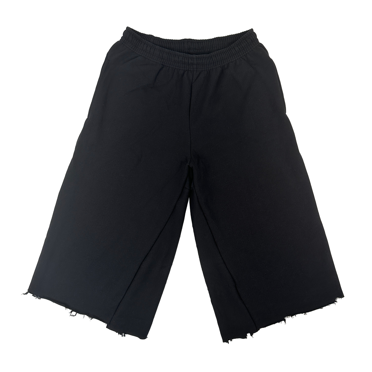BLACK COTTON SHORTS