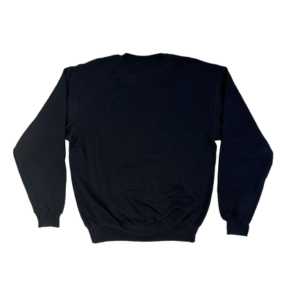 BLACK COTTON CREWNECK