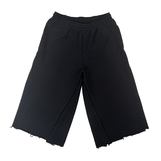 BLACK COTTON SHORTS