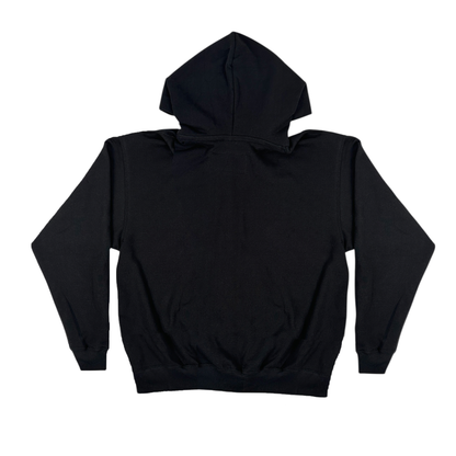 BLACK COTTON ZIP UP