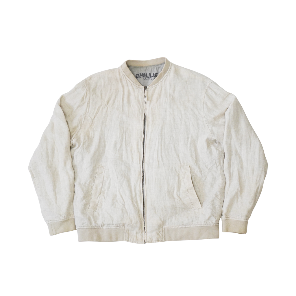 LINEN BOMBER JACKET