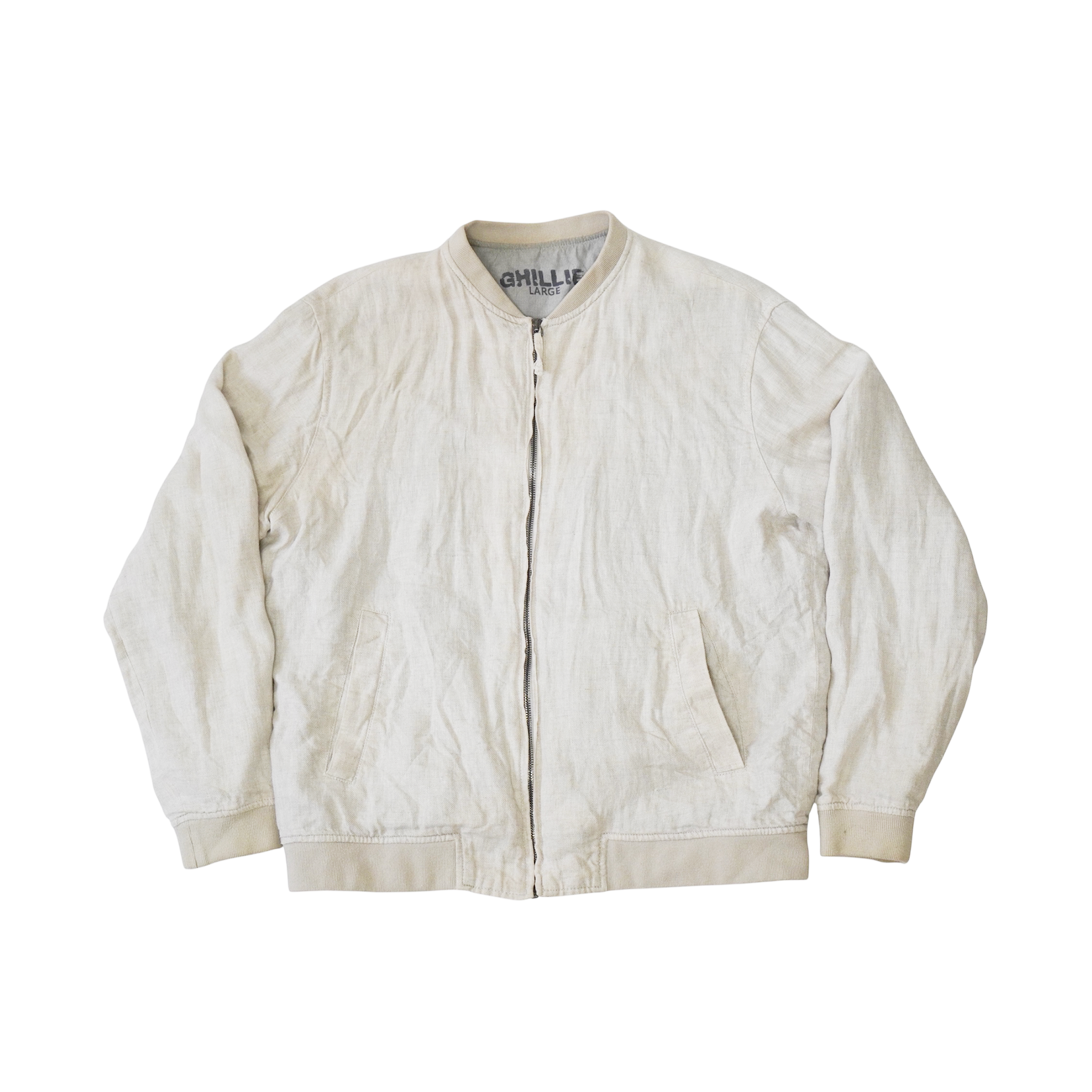 LINEN BOMBER JACKET
