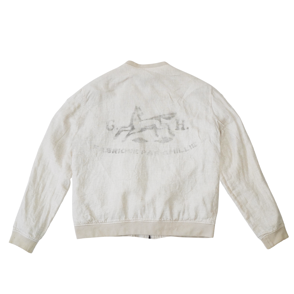 LINEN BOMBER JACKET