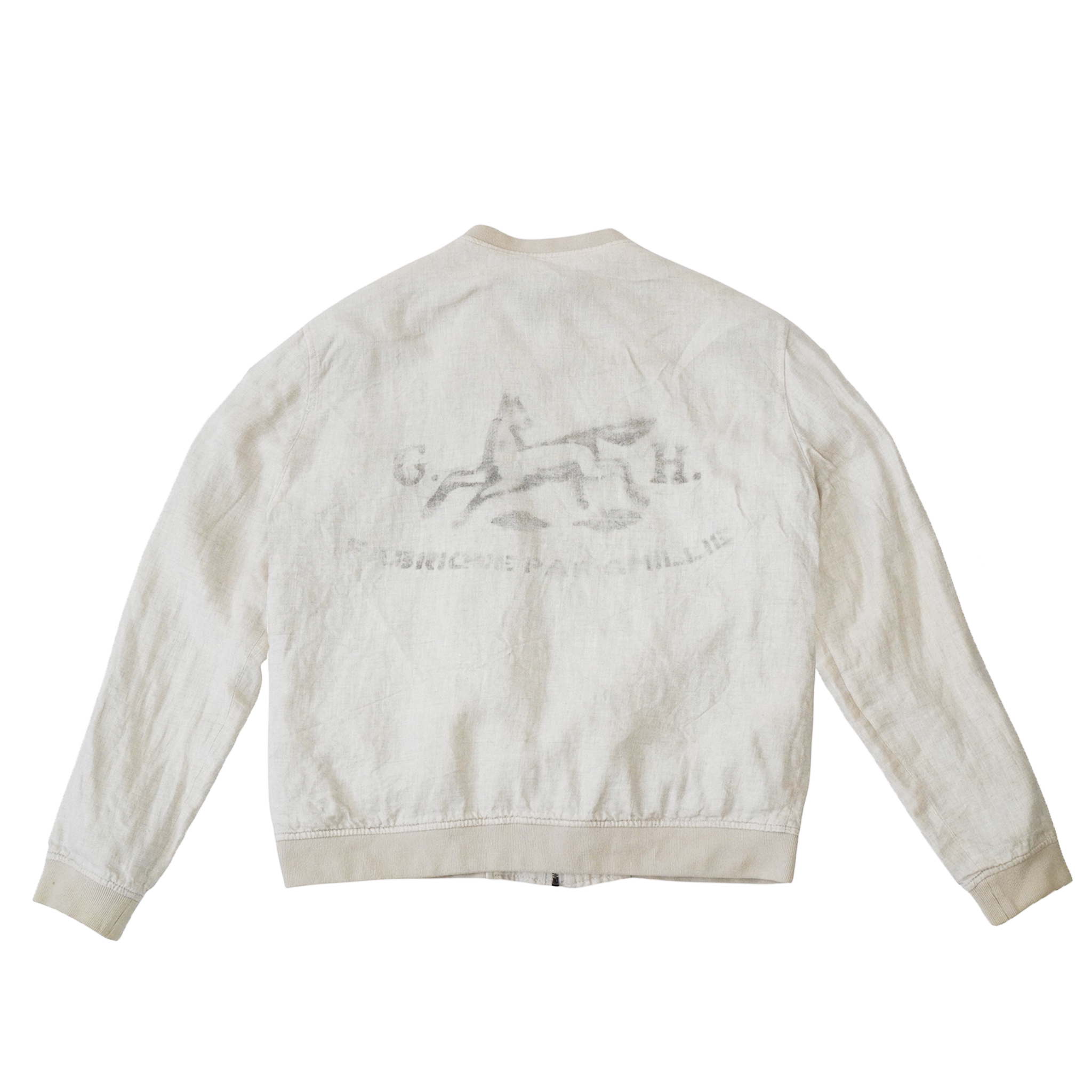 LINEN BOMBER JACKET