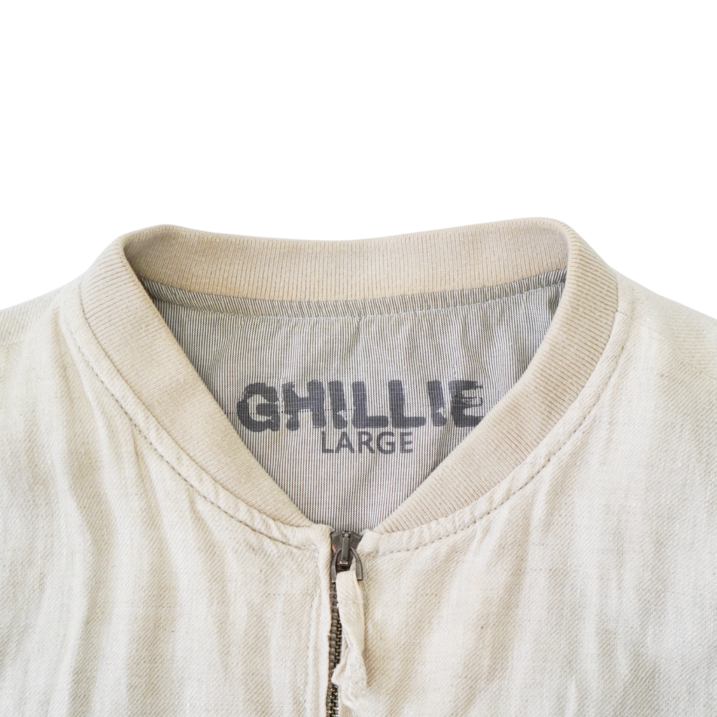 LINEN BOMBER JACKET
